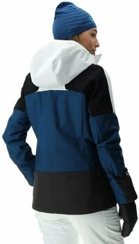 Ski-jas UYN Lady Natyon Snowqueen Jacket Full Zip Optical White/Blue Poseidon/Black M - 10