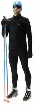 Ski Jacket UYN Man Cross Country Skiing Coreshell Jacket Black/Black/Turquoise XL - 9