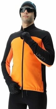 Ski Jacket UYN Man Cross Country Skiing Coreshell Jacket Orange Fluo/Black/Turquoise M - 3