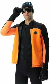 Ski Jacket UYN Man Cross Country Skiing Coreshell Jacket Orange Fluo/Black/Turquoise M - 6