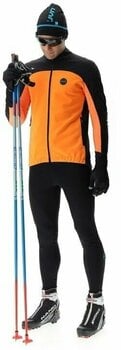 Ski Jacket UYN Man Cross Country Skiing Coreshell Jacket Orange Fluo/Black/Turquoise M - 8