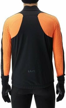 Ski Jacket UYN Man Cross Country Skiing Coreshell Jacket Orange Fluo/Black/Turquoise L - 2