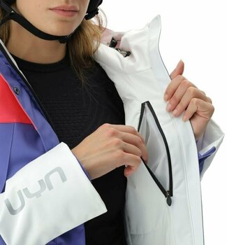 Chaqueta de esquí UYN Lady Natyon Snowqueen Jacket Full Zip Pink Yarrow/Blue Iris/Optical White S - 6
