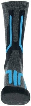 Ski Socks UYN Man Ski Cross Country 2In Socks Anthracite/Blue 39-41 Ski Socks - 2