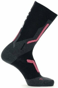 Ski-sokken UYN Lady Ski Cross Country 2In Socks Black/Pink 35-36 Ski-sokken - 3