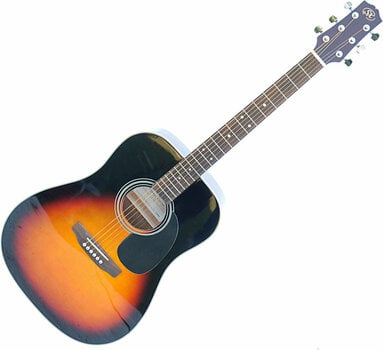 Acoustic Guitar SET SX SA1 Acoustic Guitar Kit Vintage Sunburst - 5