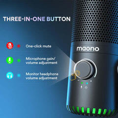 Μικρόφωνο USB Maono DM30 Black Μικρόφωνο USB - 5