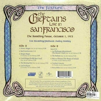 Disque vinyle The Chieftains - Bear's Sonic Journals: The Foxhunt, The Chieftains, San Francisco 1973 (LP) - 2