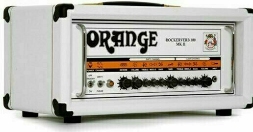 Kitarski ojačevalec z elektronkami Orange Rockerverb 100 MKII Guitar Amp Head, Limited Edition White - 2