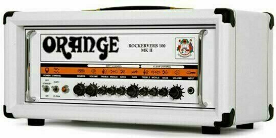Amplificator pe lămpi Orange Rockerverb 100 MKII Guitar Amp Head, Limited Edition White - 3