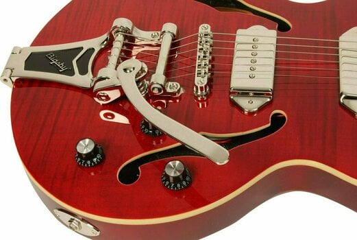 Halbresonanz-Gitarre Epiphone Limited Edition WILDKAT Royale Wine Red - 4