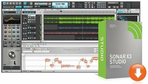 Studiový softwarový Plug-In efekt Cakewalk Sonar X3 Studio Academic Edition - 2