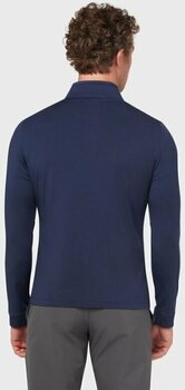 Hoodie/Sweater Callaway Mens Aquapel 1/2 Zip Mixed Media Pullover Peacoat/Bright White XL - 4