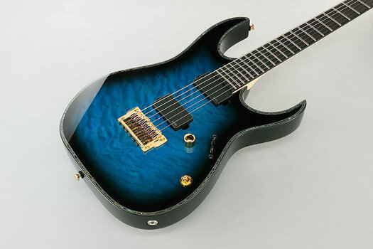 Električna kitara Ibanez RGIX20FEQM Iron Label - Sapphire Blue Sunburst - 3