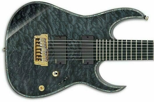 7-strenget elektrisk guitar Ibanez RGIX27FEQM Iron Label Transparent Grey - 2