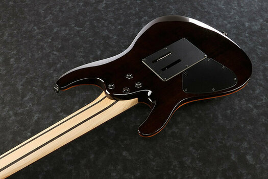 7-string Electric Guitar Ibanez S5527 Prestige Transparent Black Sunburst - 2