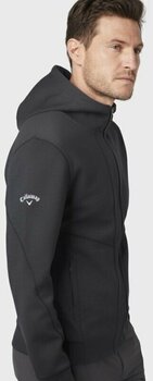 Hoodie/Sweater Callaway Mens Aquapel Thermal Hoodie Black Heather S - 4