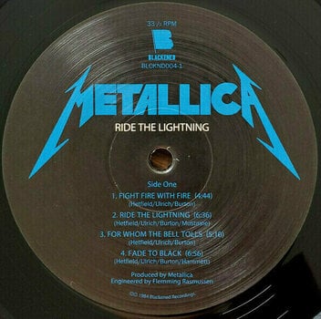 Vinyl Record Metallica - Ride The Lightning (LP) - 2
