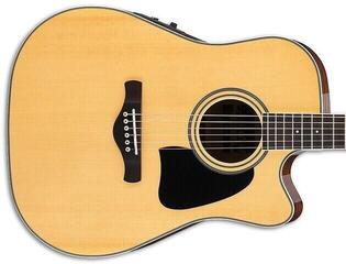 electro-acoustic guitar Ibanez AW70ECE-NT Natural High Gloss electro-acoustic guitar - 1