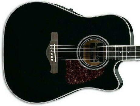 Guitare acoustique Ibanez AW70ECE Artwood Dreadnought Black High Gloss - 2