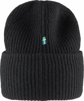 Lyžiarska čiapka Fjällräven 1960 Logo Hat Black Lyžiarska čiapka - 2