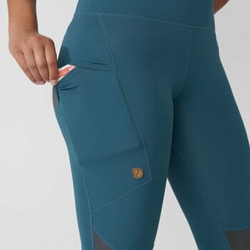 Pantalones para exteriores Fjällräven Abisko Trekking Tights Pro W Black/Iron Grey M Pantalones para exteriores - 7