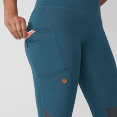 Outdoorové nohavice Fjällräven Abisko Trekking Tights Pro W Black/Iron Grey - 6
