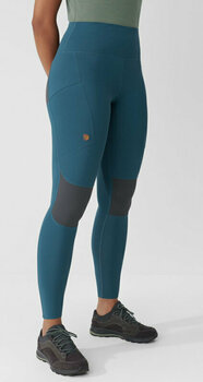 Pantalones para exteriores Fjällräven Abisko Trekking Tights Pro W Indigo Blue/Iron Grey L Pantalones para exteriores - 5