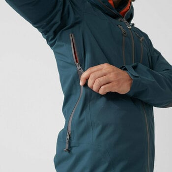 Ulkoilutakki Fjällräven Bergtagen Eco-Shell Jacket Ulkoilutakki Mountain Blue S - 9