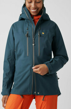Outdoor Jacket Fjällräven Bergtagen Eco-Shell Jacket W Mountain Blue L Outdoor Jacket - 8