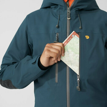 Outdoor Jacket Fjällräven Bergtagen Eco-Shell Jacket W Mountain Blue S Outdoor Jacket - 6