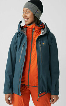 Outdoor Jacket Fjällräven Bergtagen Eco-Shell Jacket W Mountain Blue S Outdoor Jacket - 10