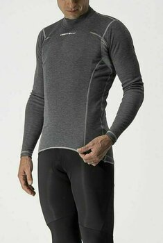 Maglietta ciclismo Castelli Flanders Warm Long Sleeve Biancheria intima funzionale Gray XS - 4