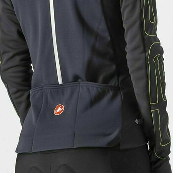Kerékpár kabát, mellény Castelli Transition W Jacket Dark Gray/Brilliant Yellow XS Kabát - 4