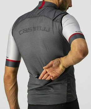 Veste de cyclisme, gilet Castelli Aria Vest Dark Gray 3XL Veste - 3
