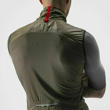 Biciklistička jakna, prsluk Castelli Aria Vest Moss Brown XL Prsluk - 5