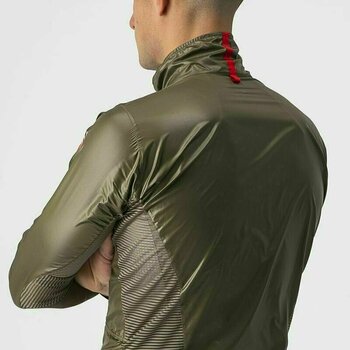 Kolesarska jakna, Vest Castelli Aria Shell Jacket Moss Brown XL Jakna - 4