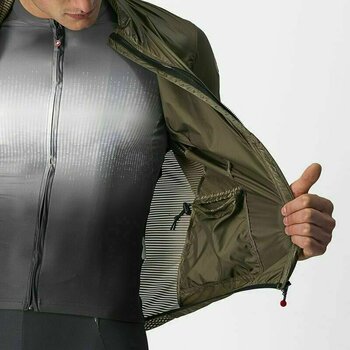 Cycling Jacket, Vest Castelli Aria Shell Jacket Moss Brown XL Jacket - 5