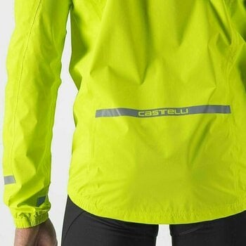 Cyklo-Bunda, vesta Castelli Emergency 2 Rain Jacket Electric Lime S Bunda - 3