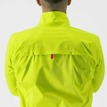 Kurtka, kamizelka rowerowa Castelli Emergency 2 Rain Jacket Electric Lime S Kurtka - 4
