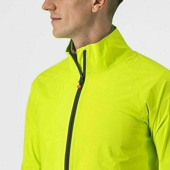 Biciklistička jakna, prsluk Castelli Emergency 2 Rain Jacket Electric Lime S Jakna - 5