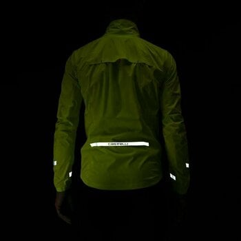 Kolesarska jakna, Vest Castelli Emergency 2 Rain Jacket Electric Lime S Jakna - 8