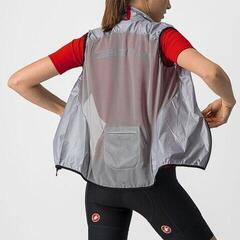 Casaco de ciclismo, colete Castelli Aria W Silver Gray - 4
