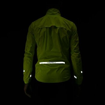 Fietsjack, vest Castelli Emergency 2 Rain Jacket Electric Lime L Jasje - 8