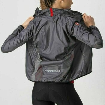 Αντιανεμικά Ποδηλασίας Castelli Aria Shell W Jacket Dark Gray XL Σακάκι - 3