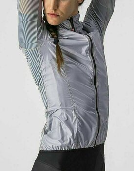 Veste de cyclisme, gilet Castelli Aria Shell W Jacket Silver Gray XS Veste - 3