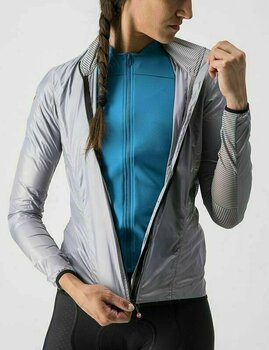 Cycling Jacket, Vest Castelli Aria Shell W Jacket Silver Gray XL Jacket - 6