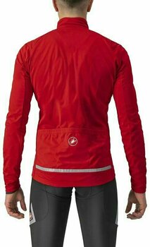 Cycling Jacket, Vest Castelli Go Jacket Red/Silver Gray M Jacket - 2