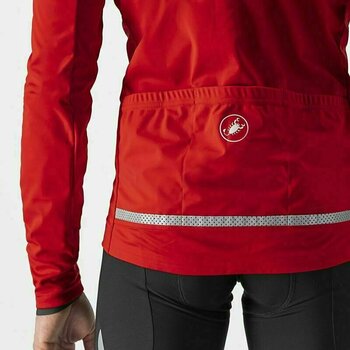 Cycling Jacket, Vest Castelli Go Jacket Red/Silver Gray M Jacket - 3