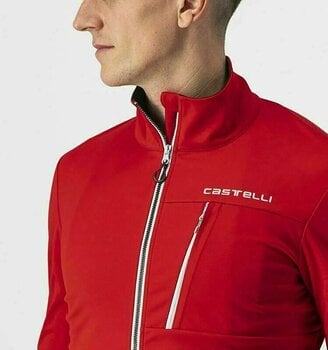 Casaco de ciclismo, colete Castelli Go Jacket Red/Silver Gray L Casaco - 7